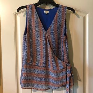 Silky Daniel Cremieux sleeveless blouse size Med.